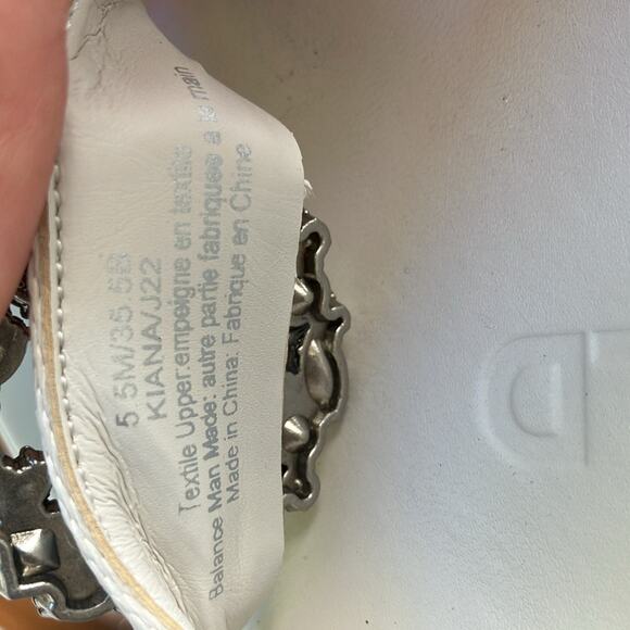 KARL LAGERFELD Kiana Platform Sandal‎ women jewels white platform summer 5.5 - Picture 12 of 12